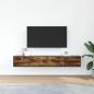Preview: TV-Schränke 2 Stk. Räuchereiche 80x31x25,5 cm Holzwerkstoff
