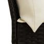 Preview: 4-tlg. Garten-Sofagarnitur mit Kissen Schwarz Poly Rattan