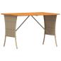 Preview: 3-tlg. Garten-Sofagarnitur mit Kissen Beige Poly Rattan