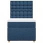 Preview: Boxspringbett mit Matratze Blau 80x200 cm Stoff