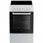 Preview: ARDEBO.de Beko FSS57000GW EEK: A Standherd, 50 cm breit, 60 L,G laskeramikkochfeld, Grill, SteamShine, weiß