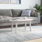 Preview: Tischplatte Weiß 70x35x2,5 cm Massivholz Kiefer Oval