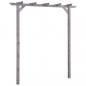 Preview: ARDEBO.de - Garten-Pergola Grau 200x40x205 cm Imprägniertes Kiefernholz