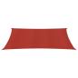 Preview: Sonnensegel 160 g/m² Rot 3,5x4,5 m HDPE