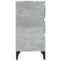 Preview: Nachttisch Betongrau 40x35x70 cm Holzwerkstoff