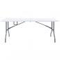 Preview: Gartentisch Klappbar Weiß 180x72x72 cm HDPE