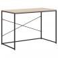 Preview: Computertisch Schwarz und Eiche-Optik 110x60x70cm Holzwerkstoff