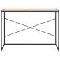 Preview: Computertisch Schwarz und Eiche-Optik 110x60x70cm Holzwerkstoff