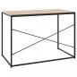 Preview: Computertisch Schwarz und Eiche-Optik 110x60x70cm Holzwerkstoff