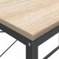 Preview: Computertisch Schwarz und Eiche-Optik 110x60x70cm Holzwerkstoff