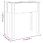 Preview: Pflanzkübel mit Einsatz Braun 71x37x76 cm Massivholz Tanne