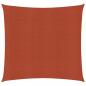 Preview: ARDEBO.de - Sonnensegel 160 g/m² Terrakottarot 7x7 m HDPE
