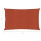 Preview: Sonnensegel 160 g/m² Terrakottarot 4x6 m HDPE