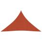 Preview: ARDEBO.de - Sonnensegel 160 g/m² Terrakottarot 2,5x2,5x3,5 m HDPE