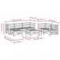 Preview: 7-tlg. Garten-Lounge-Set Massivholz Kiefer