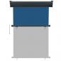 Preview: Balkon-Seitenmarkise 125x250 cm Blau