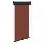 Preview: ARDEBO.de - Balkon-Seitenmarkise 105x250 cm Braun