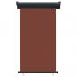 Preview: Balkon-Seitenmarkise 105x250 cm Braun