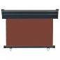 Preview: Balkon-Seitenmarkise 105x250 cm Braun