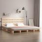 Preview: ARDEBO.de - Massivholzbett ohne Matratze 135x190 cm Kiefernholz
