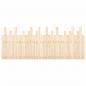 Preview: Wand-Kopfteil 204x3x80 cm Massivholz Kiefer