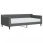 Preview: Tagesbett mit Matratze Dunkelgrau 90x190 cm Stoff
