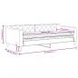 Preview: Tagesbett mit Matratze Dunkelgrau 90x190 cm Stoff