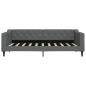 Preview: Tagesbett mit Matratze Dunkelgrau 90x190 cm Stoff