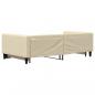 Preview: Tagesbett Ausziehbar Creme 100x200 cm Stoff