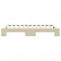 Preview: Tagesbett Ausziehbar Creme 100x200 cm Stoff