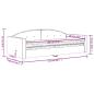Preview: Tagesbett mit Matratze Dunkelgrau 90x190 cm Samt