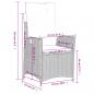 Preview: 3-tlg. Garten-Essgruppe mit Kissen Beige Poly Rattan