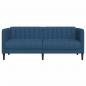 Preview: Sofa 2-Sitzer Blau Stoff