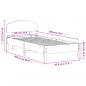 Preview: Massivholzbett ohne Matratze 90x200 Kiefernholz