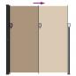 Preview: Seitenmarkise Ausziehbar Taupe 220x500 cm