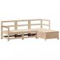 Preview: 4-tlg. Garten-Sofagarnitur Massivholz Kiefer