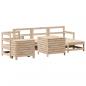 Preview: 7-tlg. Garten-Sofagarnitur Massivholz Kiefer