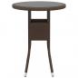 Preview: 3-tlg. Bistro-Set Poly-Rattan und Hartglas Braun