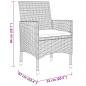 Preview: 3-tlg. Bistro-Set Poly-Rattan und Hartglas Braun