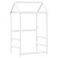 Preview: Tagesbett Set mit Dach Weiß 80x200 cm Massivholz Kiefer