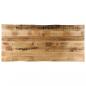 Preview: ARDEBO.de - Tischplatte mit Baumkante 140x60x3,8 cm Raues Mango Massivholz