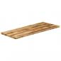 Preview: Tischplatte mit Baumkante 140x60x3,8 cm Raues Mango Massivholz