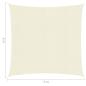 Preview: Sonnensegel 160 g/m² Creme 6x6 m HDPE