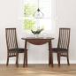 Preview: Esszimmerstühle mit Kissen 2 Stk. Braun Massivholz Gummibaum