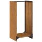 Preview: Brennholzregal 40x30x80 cm Wetterfester Stahl