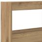 Preview: LED-Kopfteil mit Ablagen Artisan-Eiche 140x17x102 cm