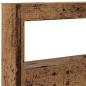 Preview: LED-Kopfteil mit Ablagen Altholz-Optik 180x17x102 cm