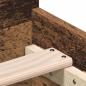Preview: Bettgestell ohne Matratze Altholz-Optik 75x190 cm Holzwerkstoff