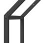 Preview: Brennholzregal Schwarz 40x25x90 cm Kaltgewalzter Stahl