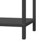 Preview: Brennholzregal Schwarz 40x25x90 cm Kaltgewalzter Stahl